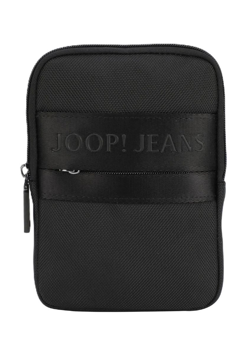 JOOP! JEANS Umhängetasche „Modica“, Nylon, uni, Reißverschlussfach, schwarz