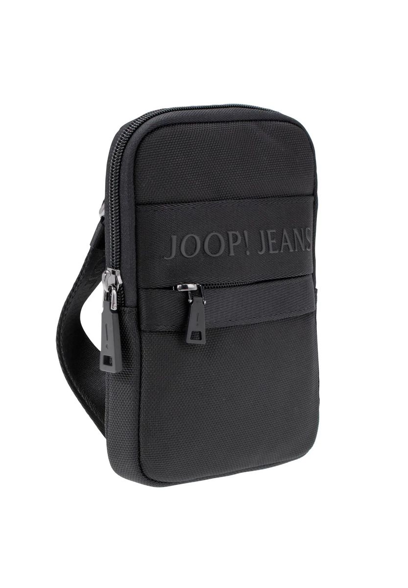 JOOP! JEANS Umhängetasche „Modica“, Nylon, uni, Reißverschlussfach, schwarz