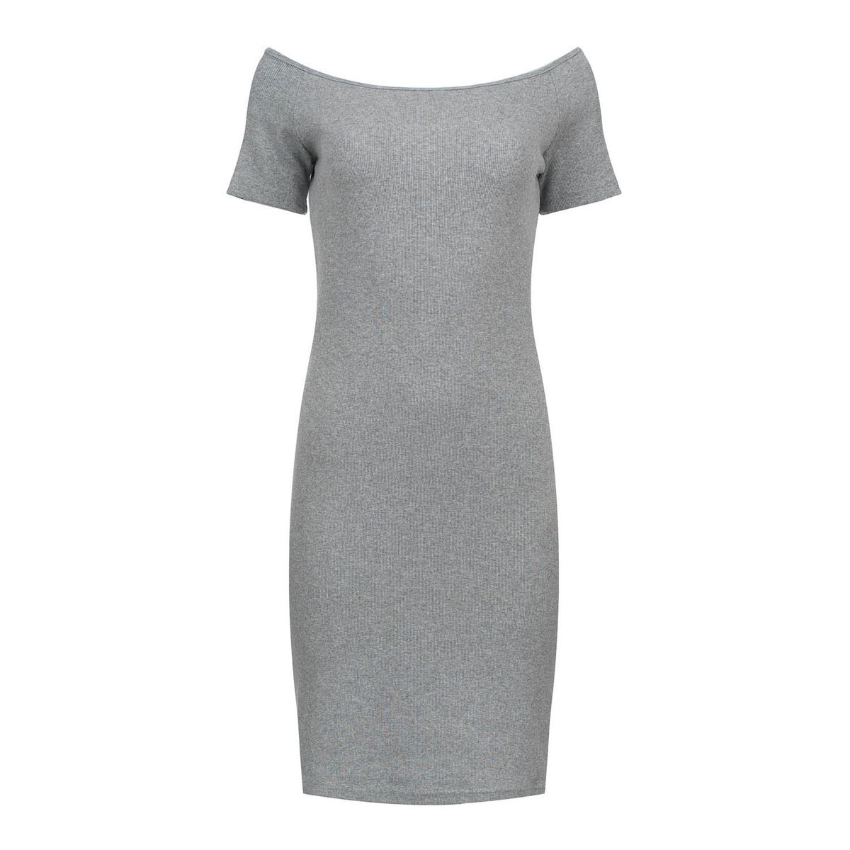 Schulterfreies geripptes, figurbetontes Midikleid