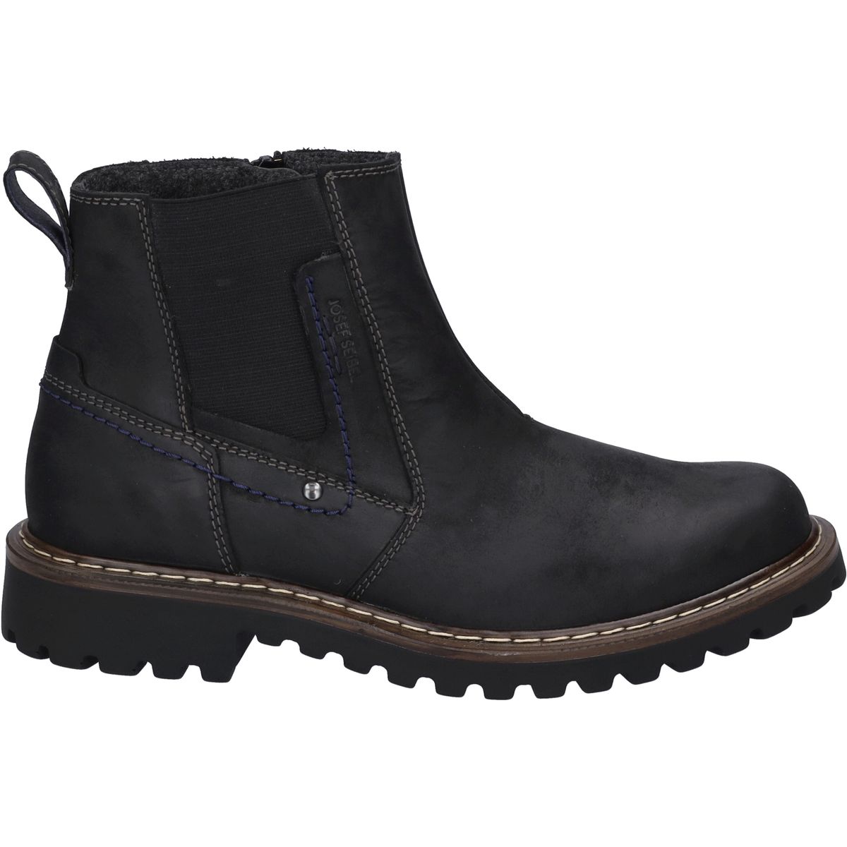 Robuste Ankle Boots aus Nubukleder