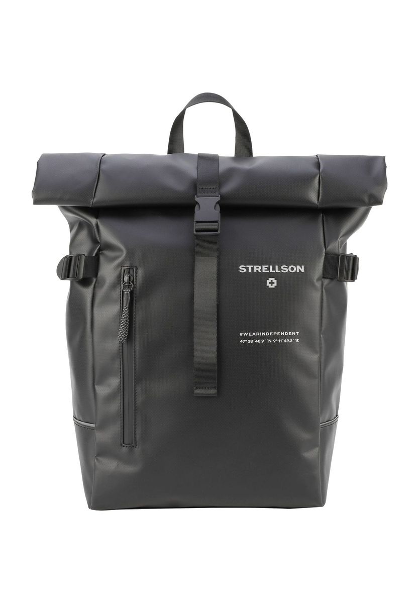 Vielseitiger Roll-Top Rucksack in Schwarz