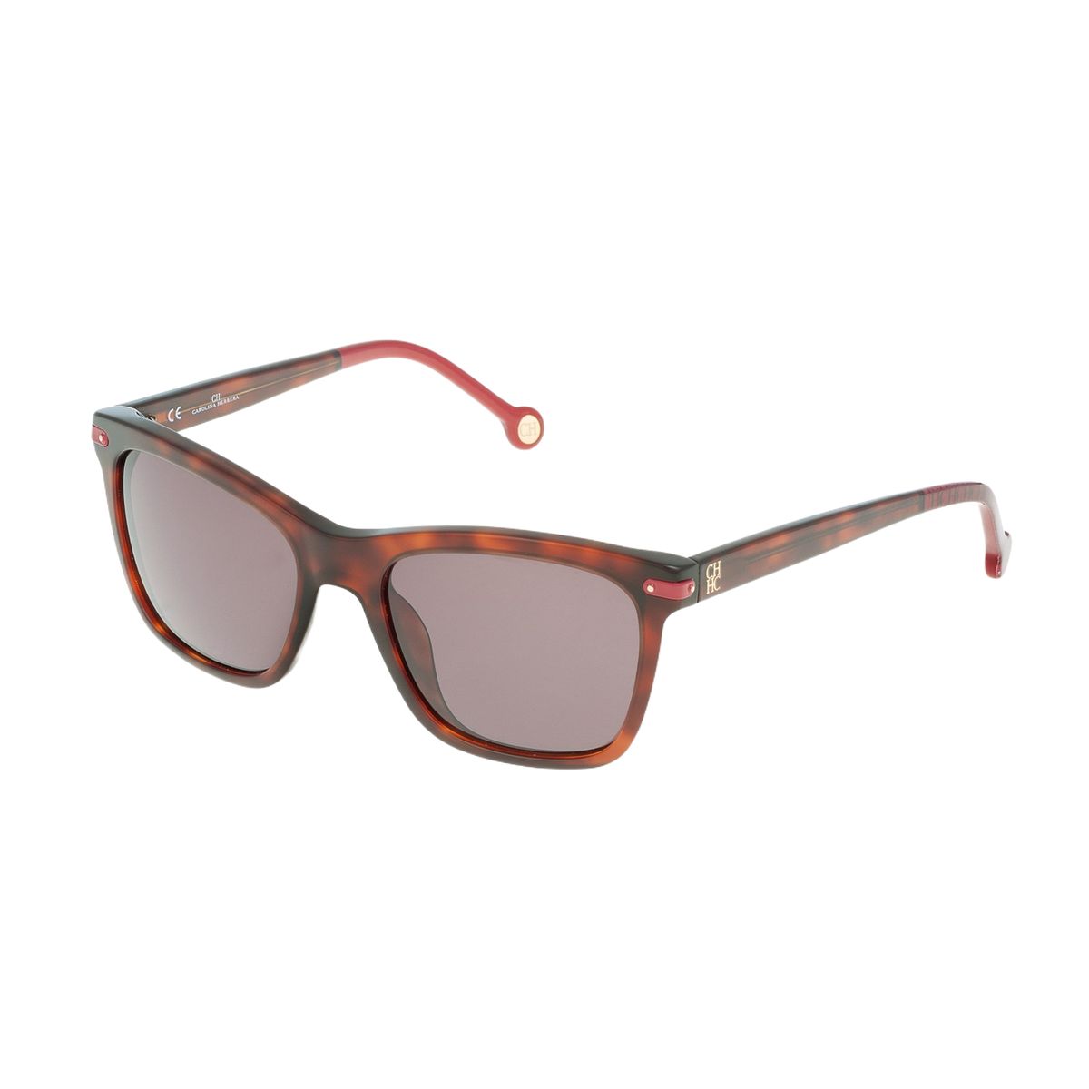 Sonnenbrille mit quadratischem Rahmen und Schildpattmuster