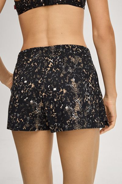 Shorts mit Animal-Print und Gummibund
