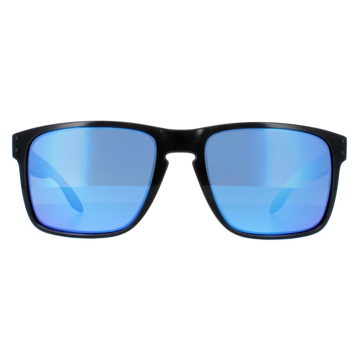Sonnenbrille mit quadratischem Rahmen und blauen Gläsern