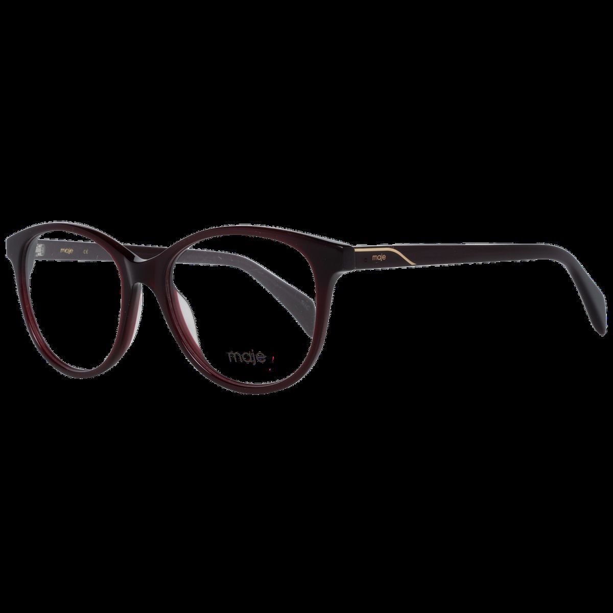 Burgunderfarbene Cat-Eye-Brille mit Vollrand