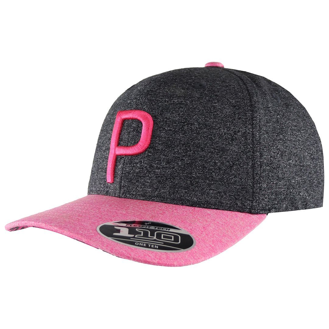 Unisex Baseball Cap mit Heather-Optik und 'P'