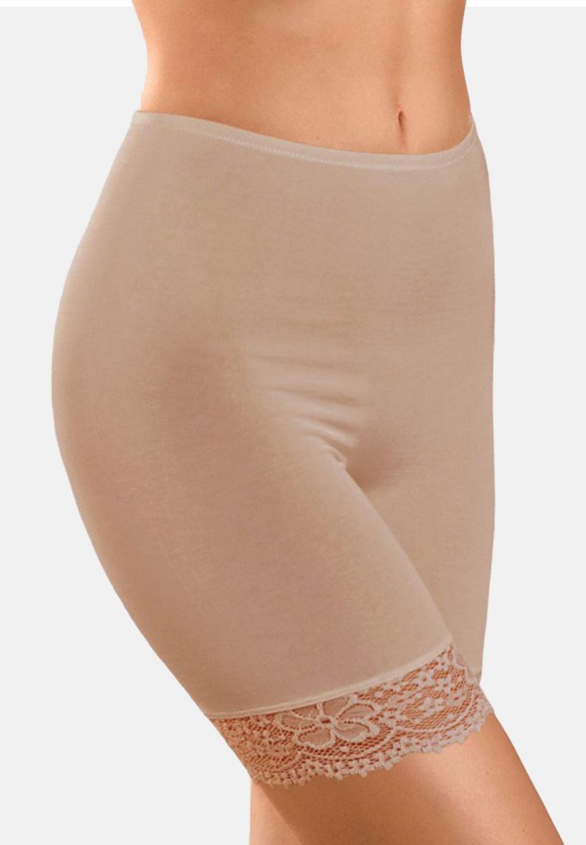 Geformter Slip mit Spitzensaum