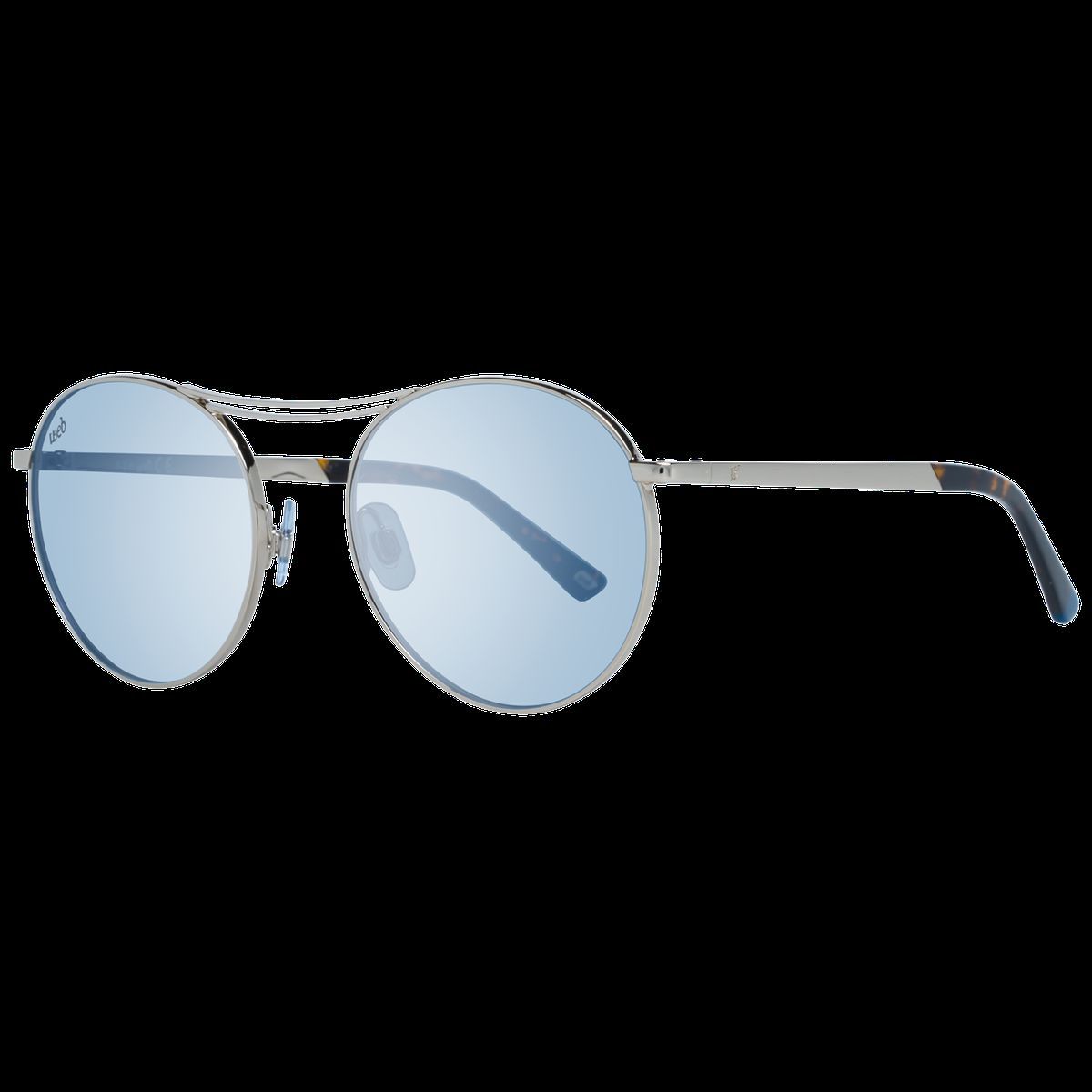 Runde verspiegelte Sonnenbrille Silber