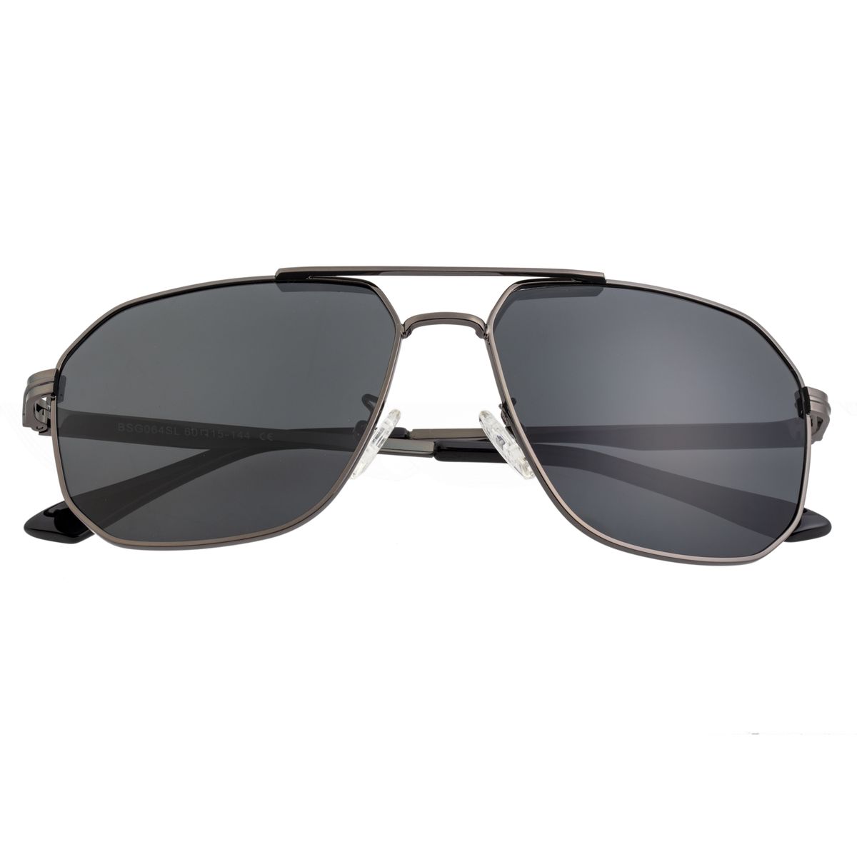 Polarisierte Aviator-Sonnenbrille mit geometrischem Rahmen
