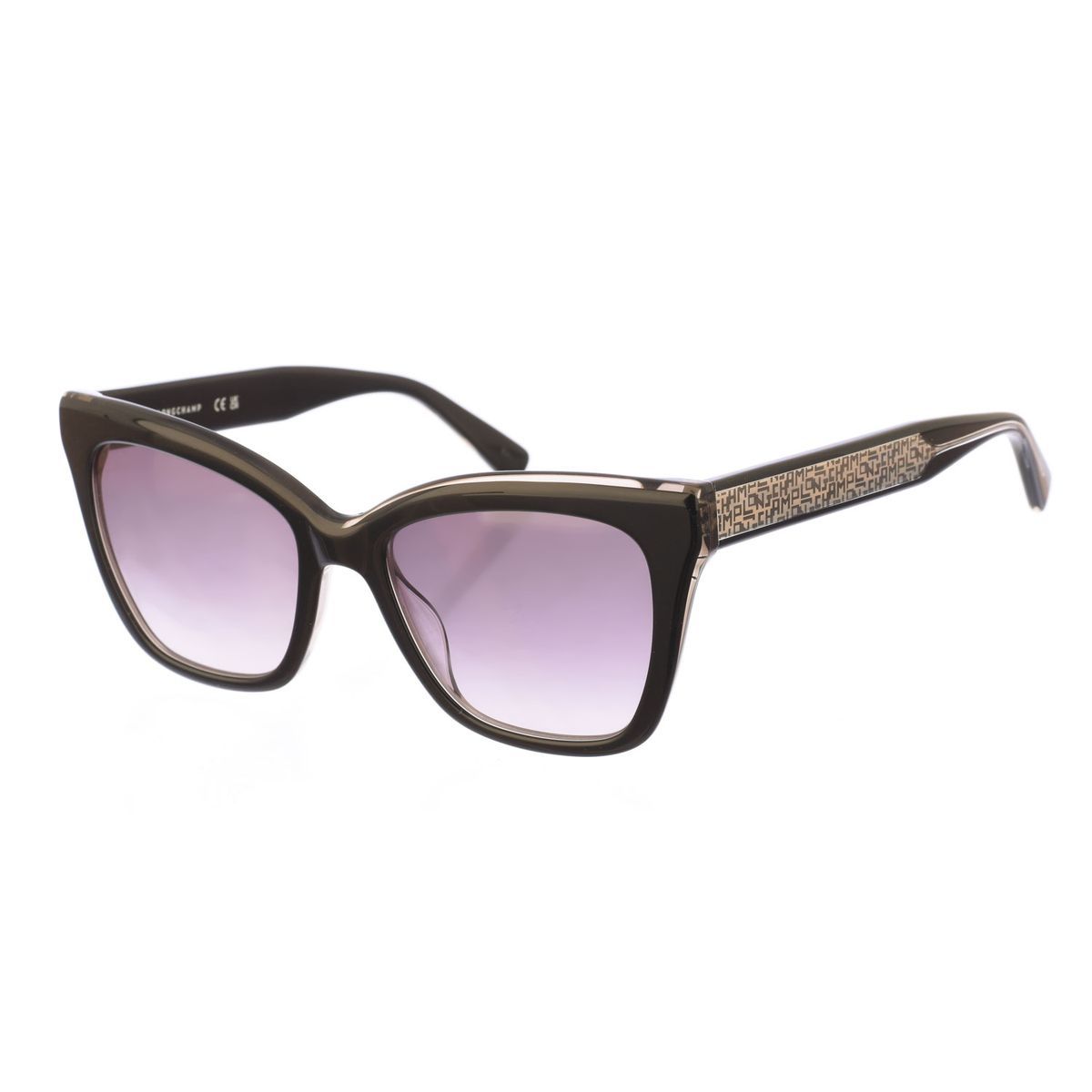 Acetat-Sonnenbrille mit Schmetterlingsrahmen