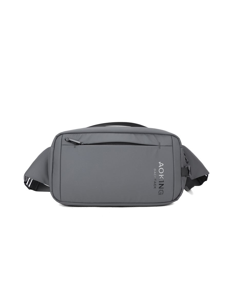 Minimalistische graue Gürteltasche