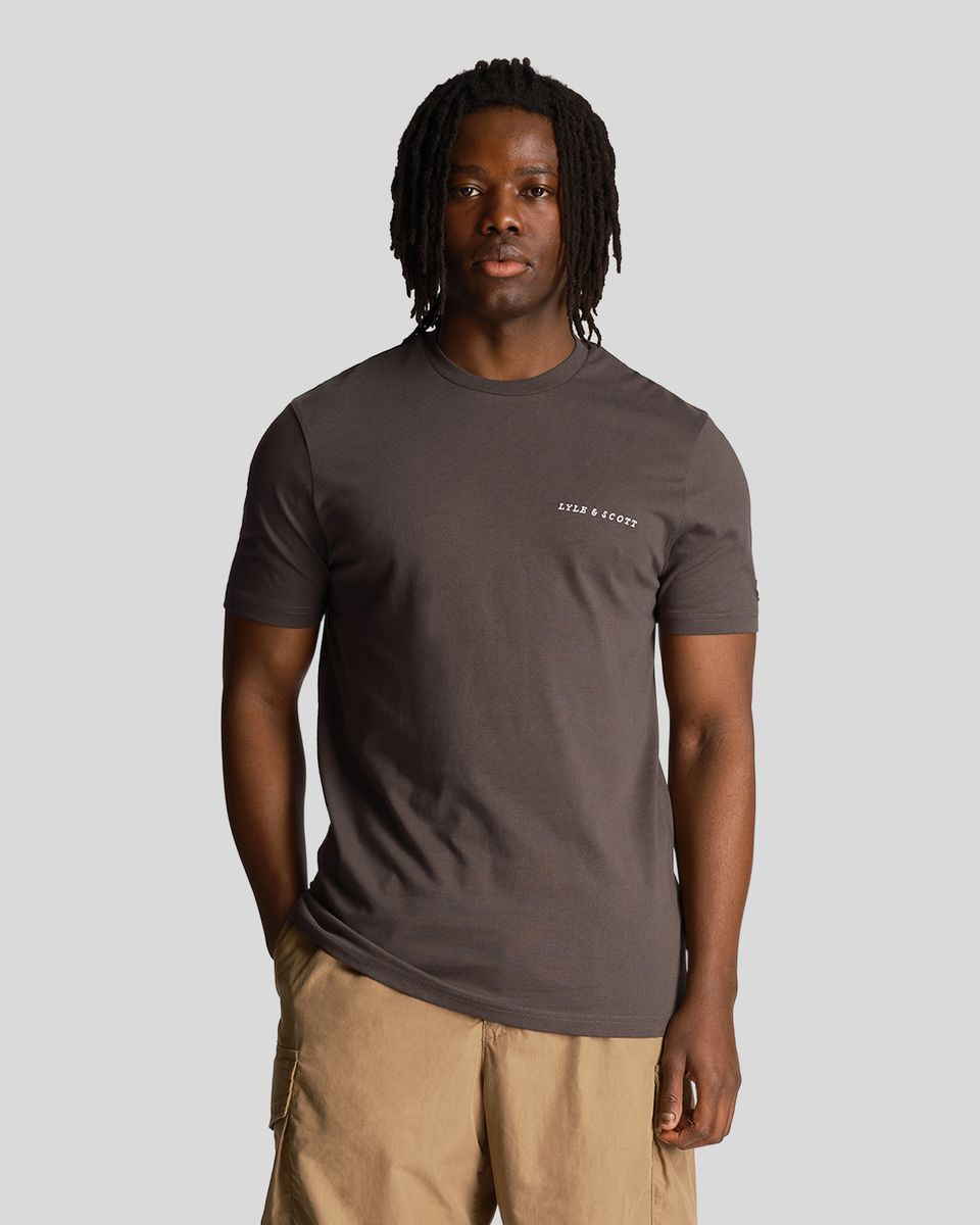 Herren Lyle & Scott T-Shirt mit Stickerei