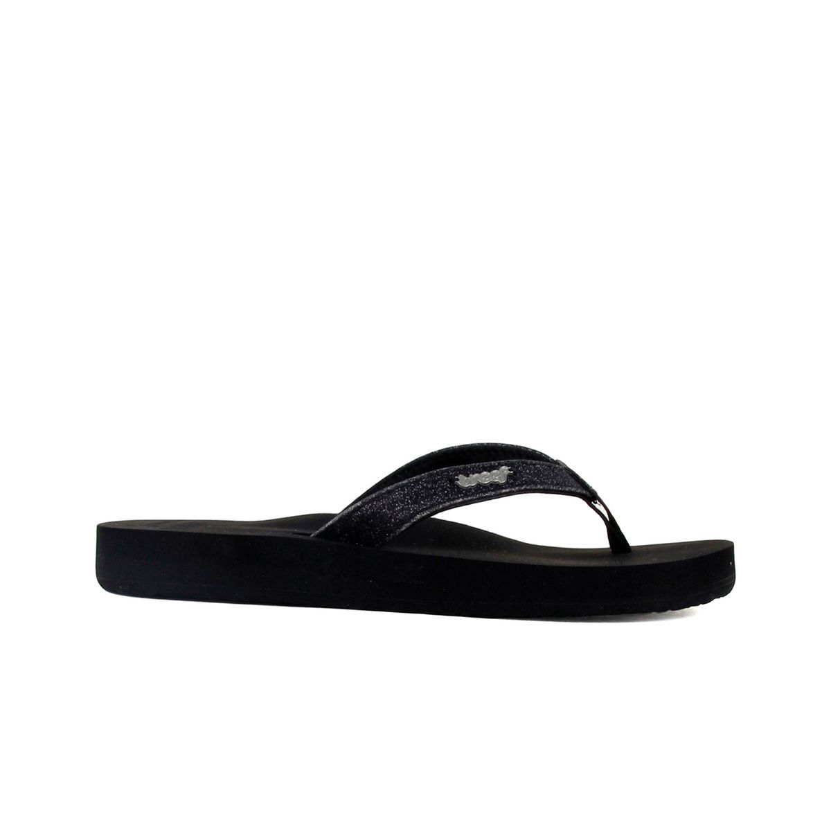 Klassische schwarze Kissen Flip-Flops