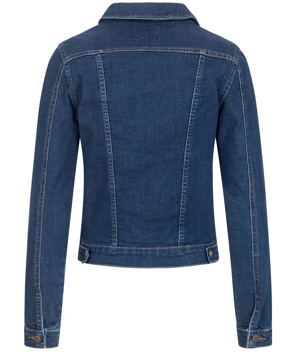 Klassische Jeansjacke mit geradem Schnitt