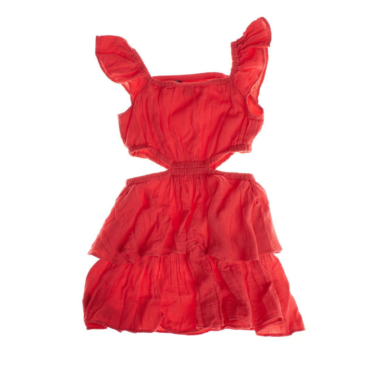 Gestuftes Mini-Kleid mit Cut-Outs