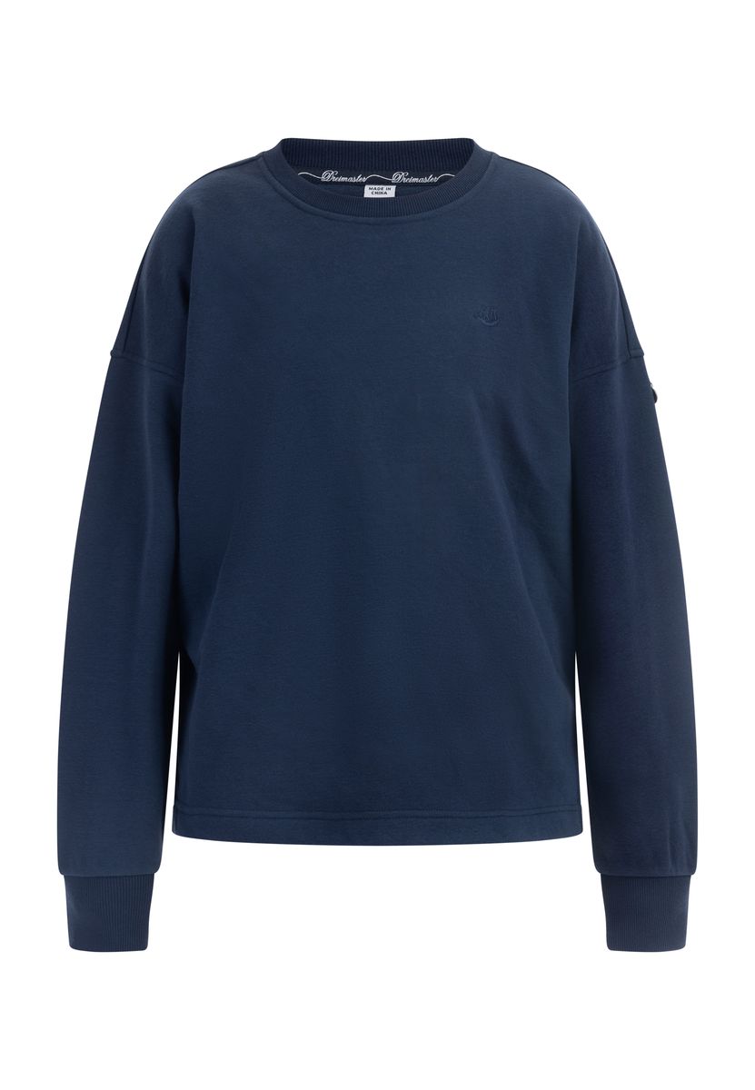 Übergroßes Baumwollmischungs-Sweatshirt