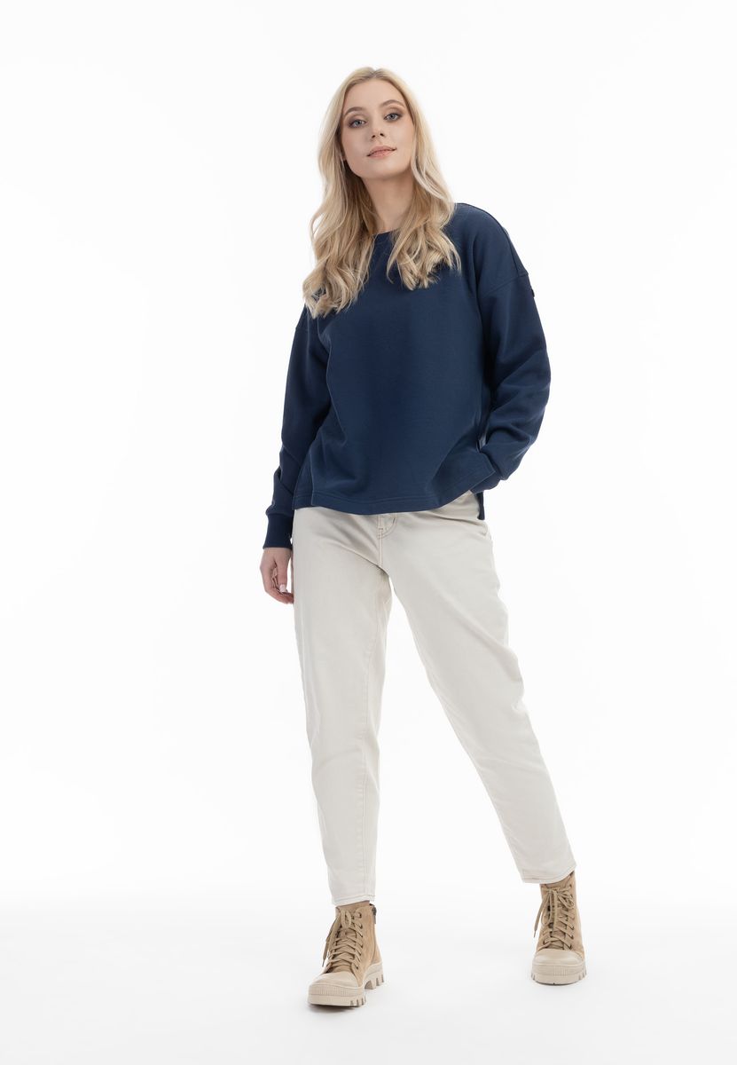 Oversize-Sweatshirt mit Rundhalsausschnitt