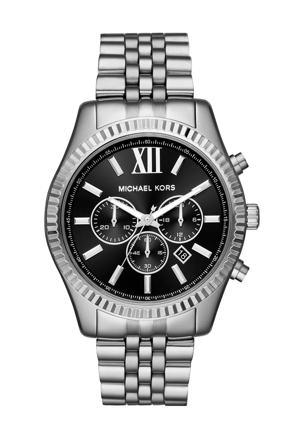 Eleganter, kristallbesetzter Bicolor Chronograph