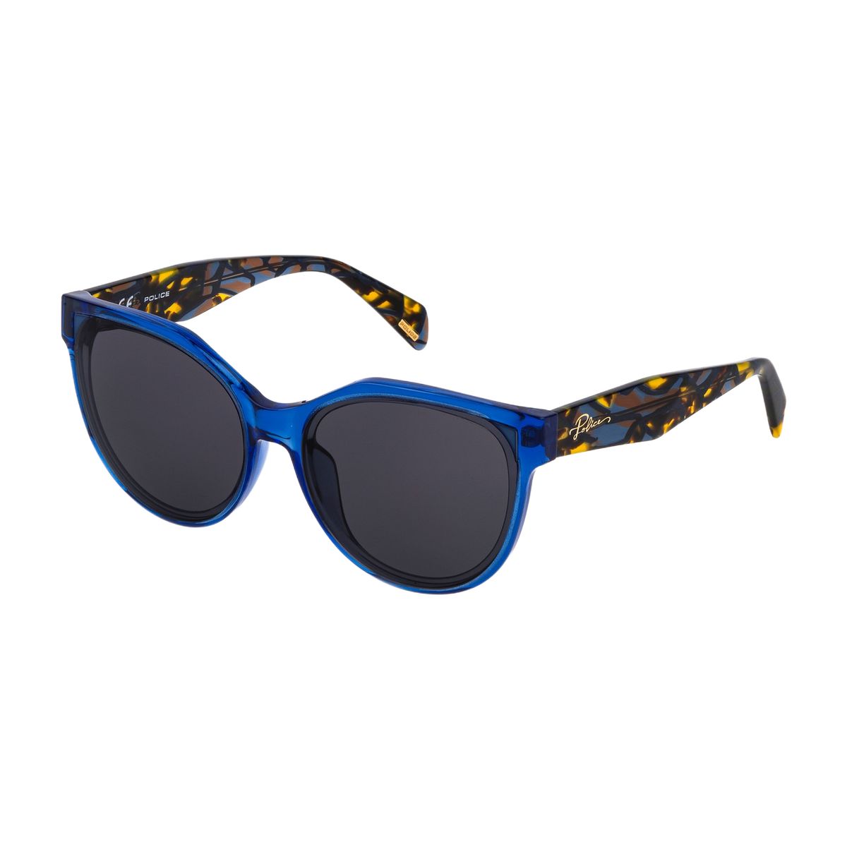 Cat-Eye Sonnenbrille mit gemusterten Bügeln