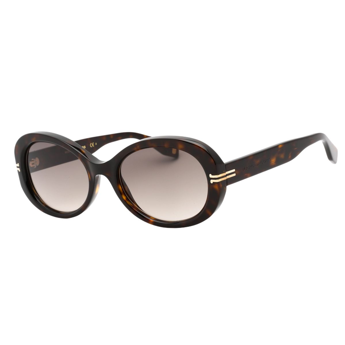 Ovale Schildpatt Sonnenbrille