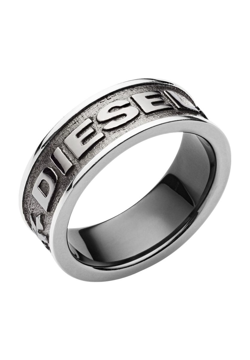 Diesel Edelstahlring mit eingraviertem Logo