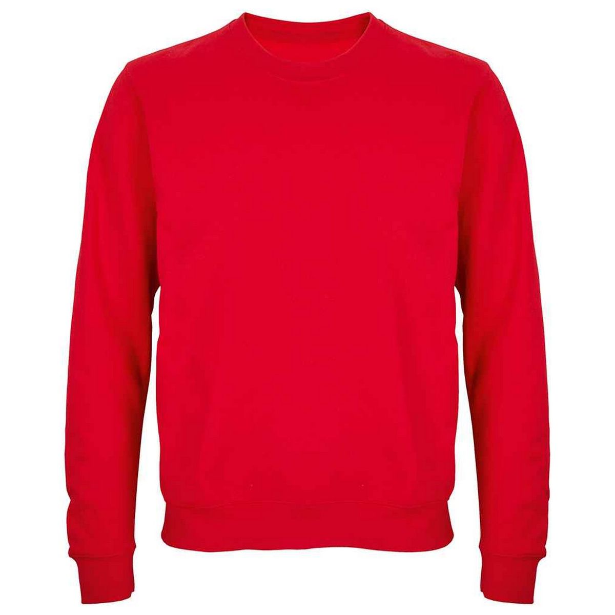 Klassisches einfarbiges Sweatshirt mit Rundhalsausschnitt
