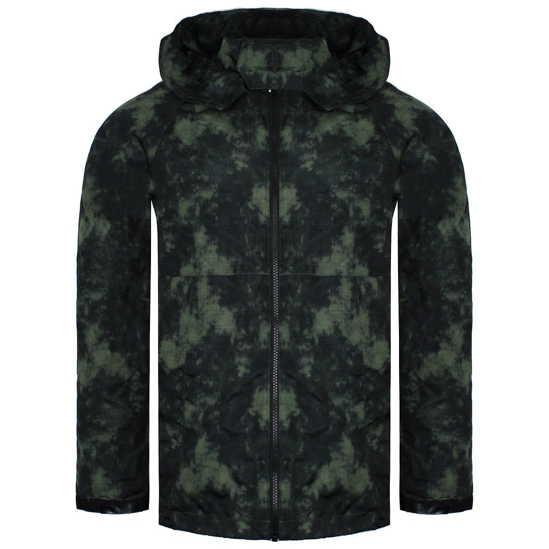 Herren Khaki Rostfarbene Jacke mit Kapuze