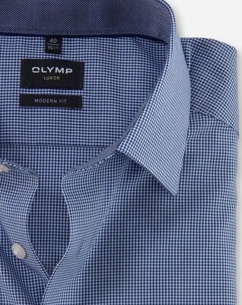 Modern Fit blaues Businesshemd