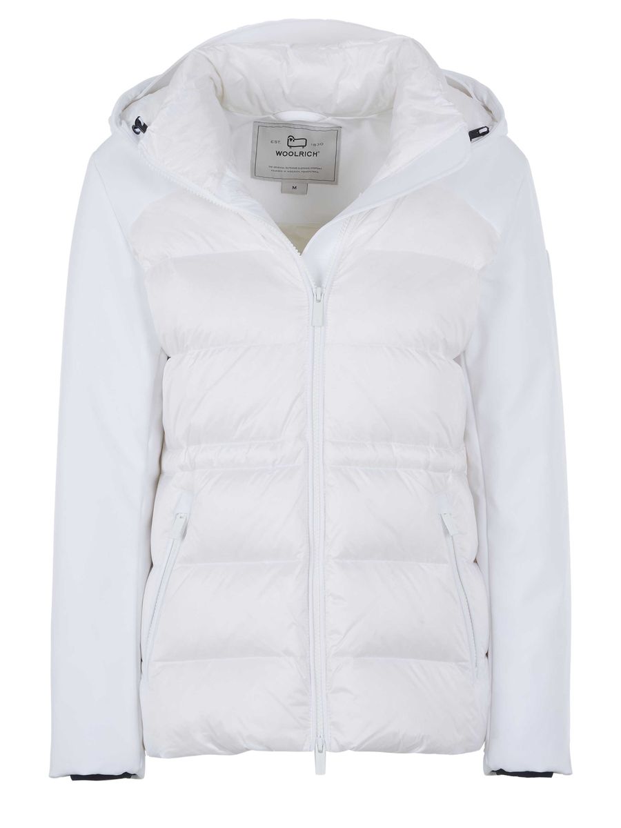 Wattierte Daunenjacke mit Kapuze