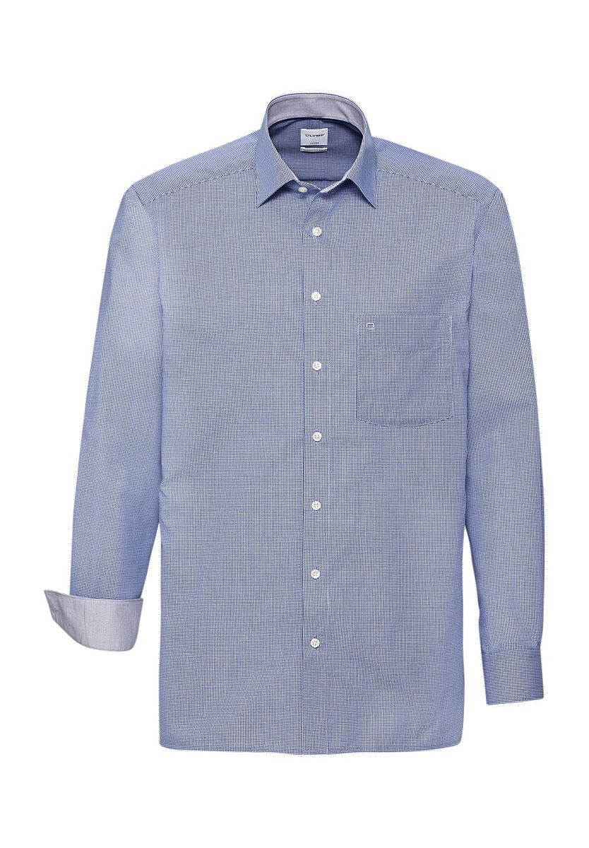 Klassisches Gingham-Karomuster Comfort Fit Hemd