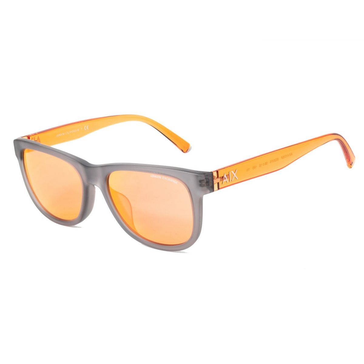 Graue Sonnenbrille mit quadratischem Rahmen