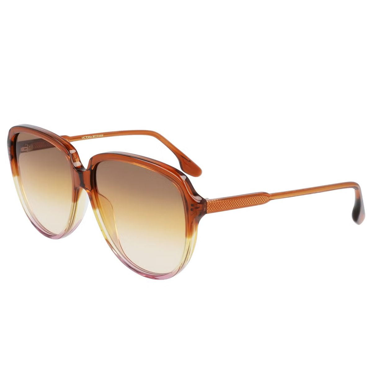 Übergroße runde Verlaufs-Sonnenbrille