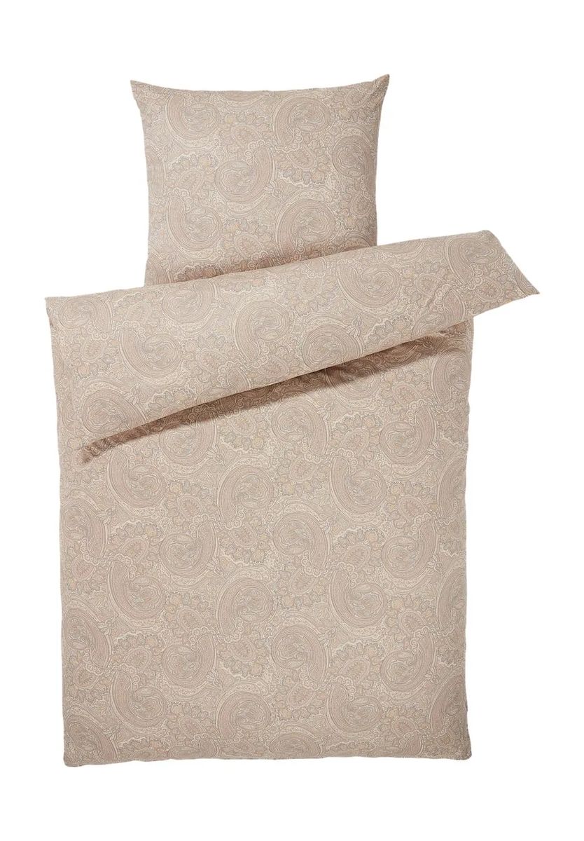 ESTELLA® Jersey-Bettwäsche "Paisley", beige, 135X200