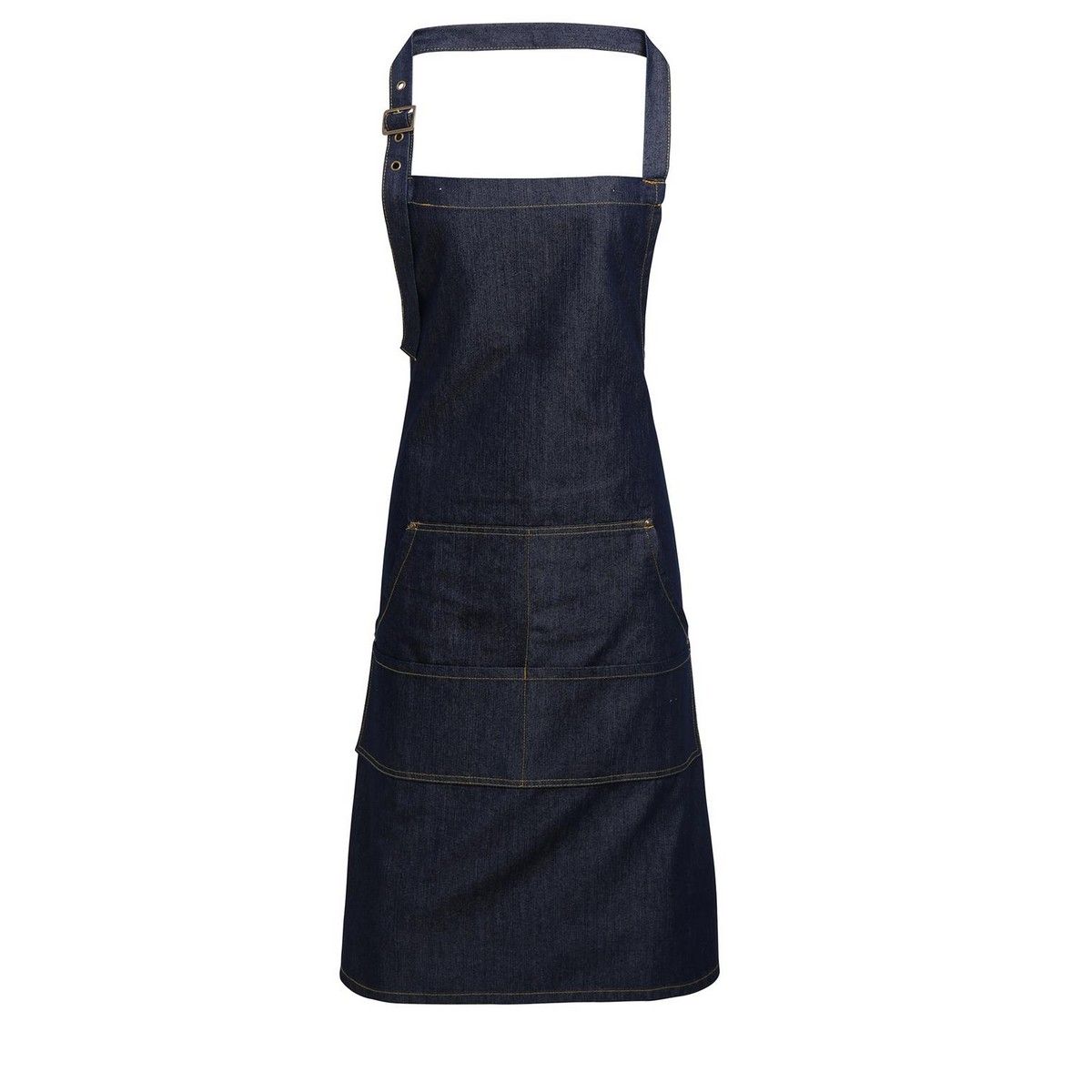 Premier Unisex Erwachsene Twill Vollschürze (Indigo Denim)