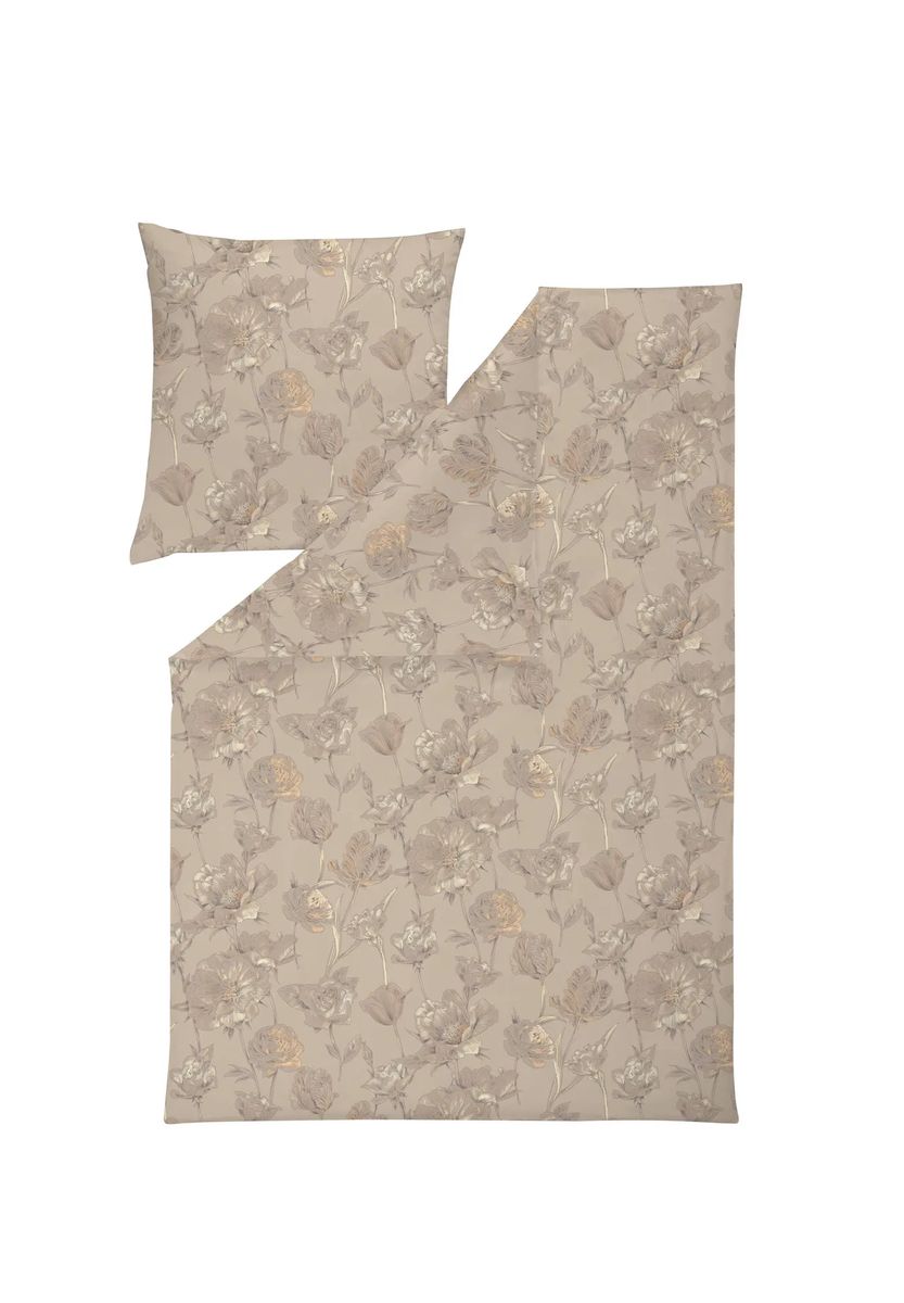 ESTELLA® Jersey-Bettwäsche, beige|braun, 155X220