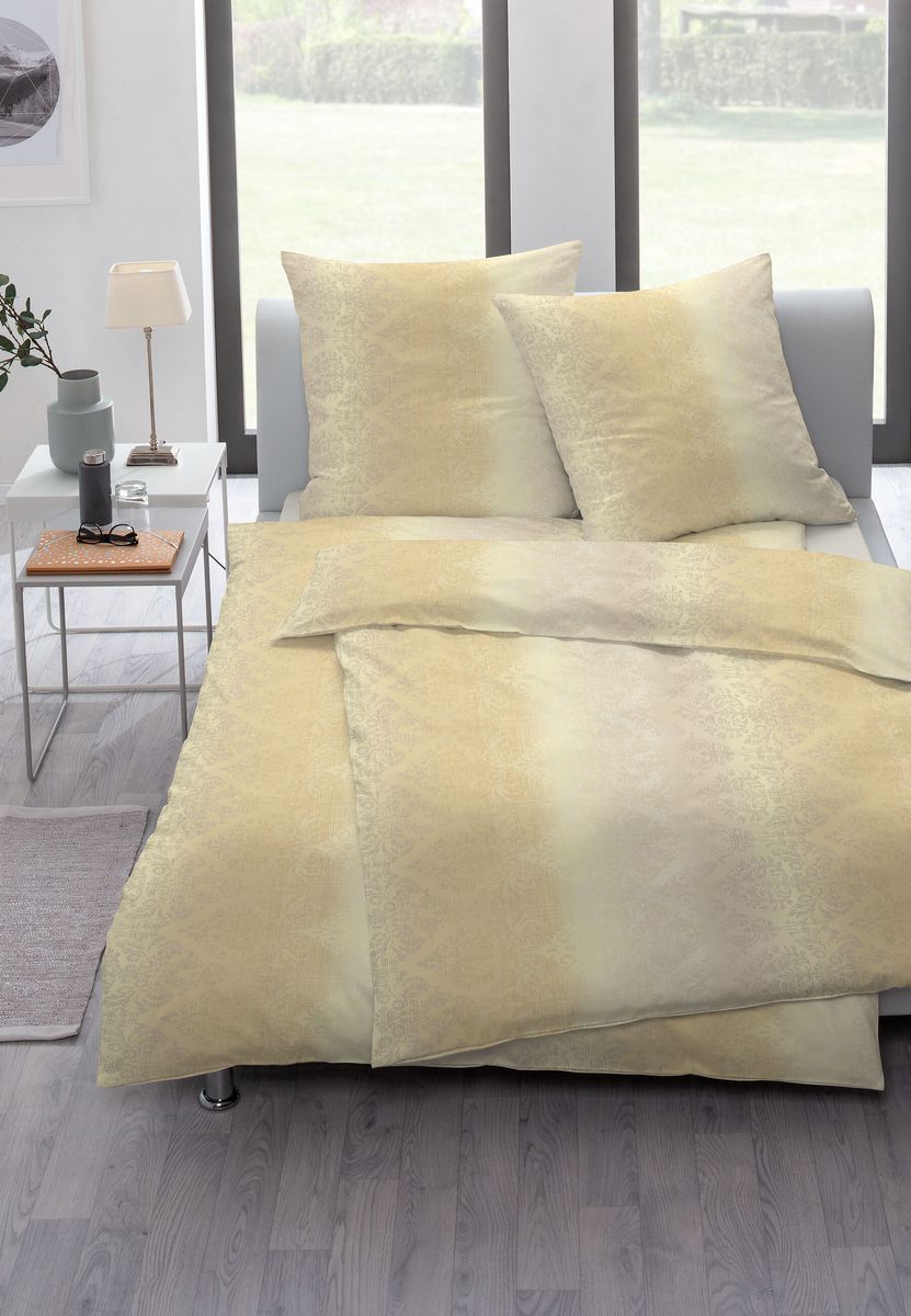 ESTELLA® Jersey-Bettwäsche, beige|braun, 155X220
