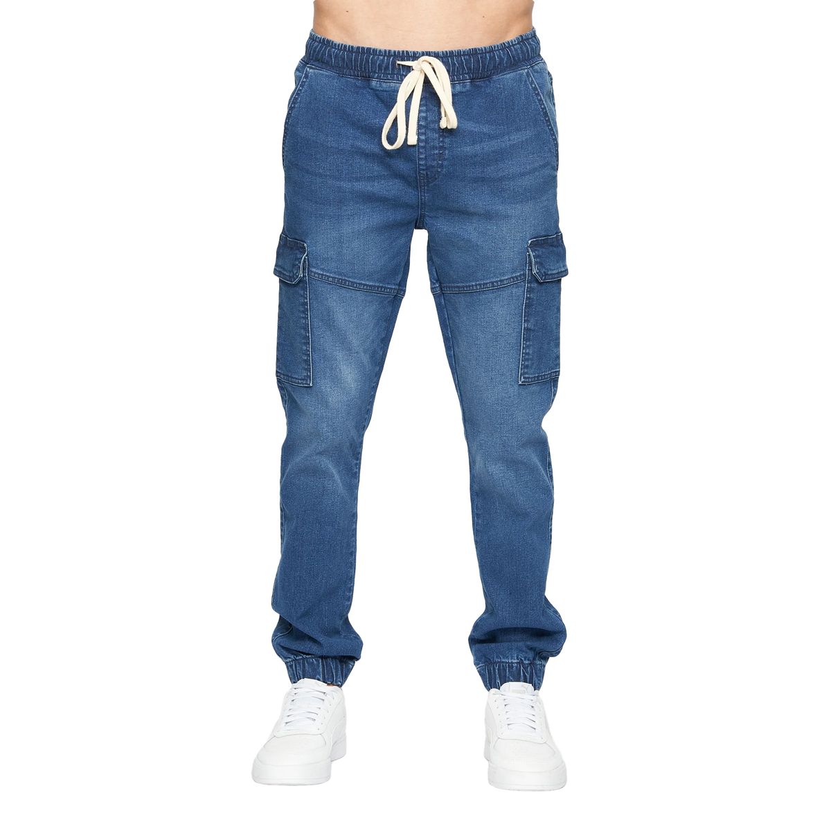 Crosshatch - "Malimore" Cargo-Jeans für Herren (Steinwaschen)