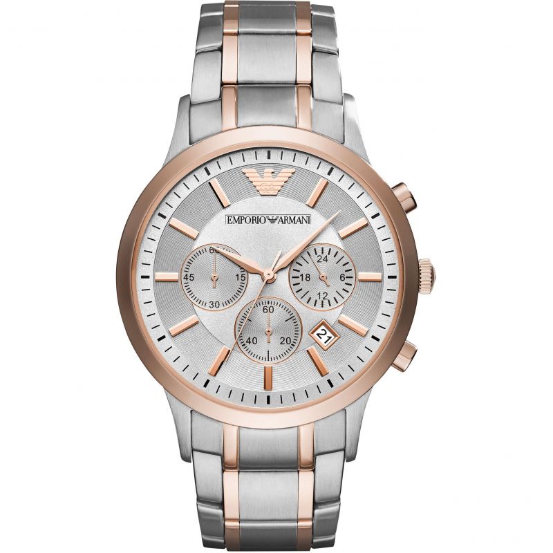 Elegante Bicolor-Chronograph-Uhr