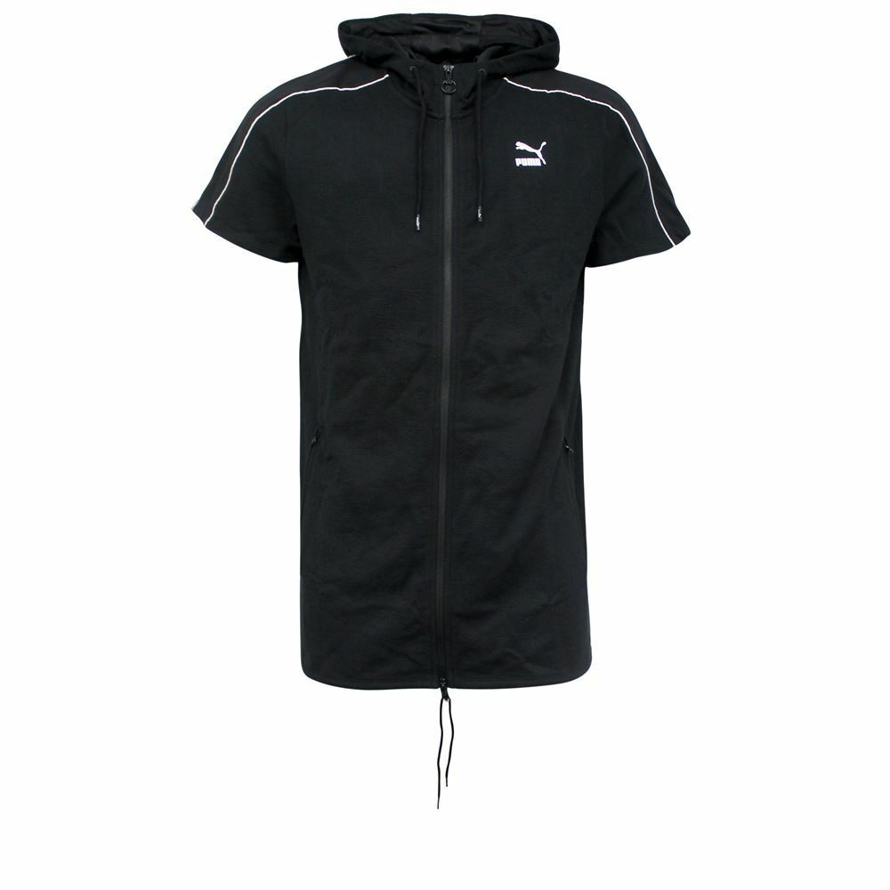 Herren Kurzarm-Hoodie mit Reißverschluss
