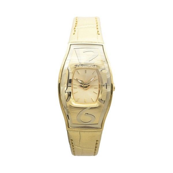 Damen Quarz Goldfarbene Uhr