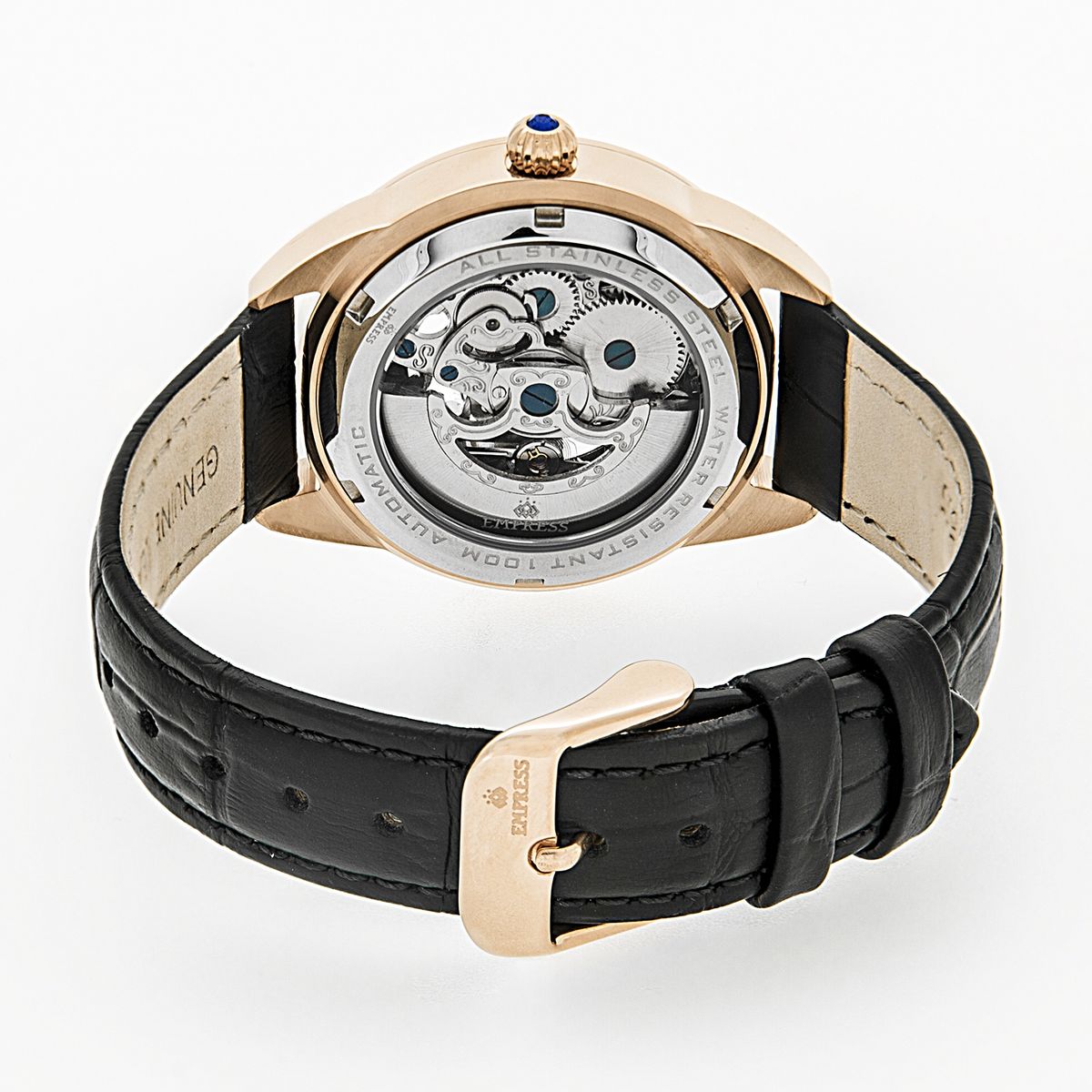 Skelettuhr mit Lederarmband