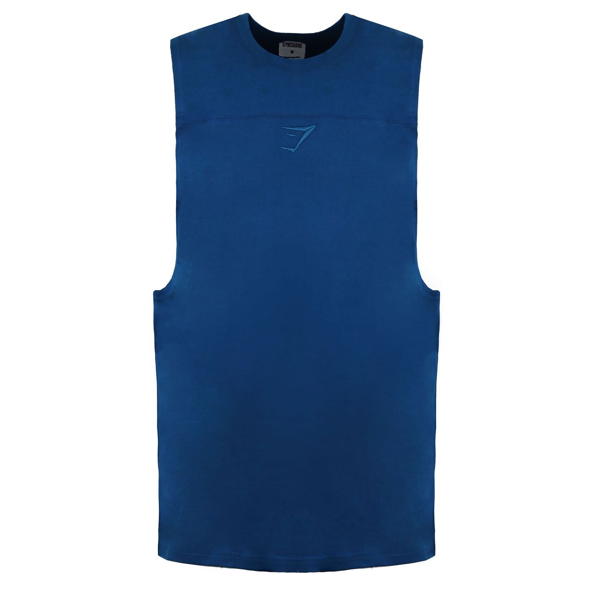 Ärmelloses blaues Fitness-Tanktop für Herren