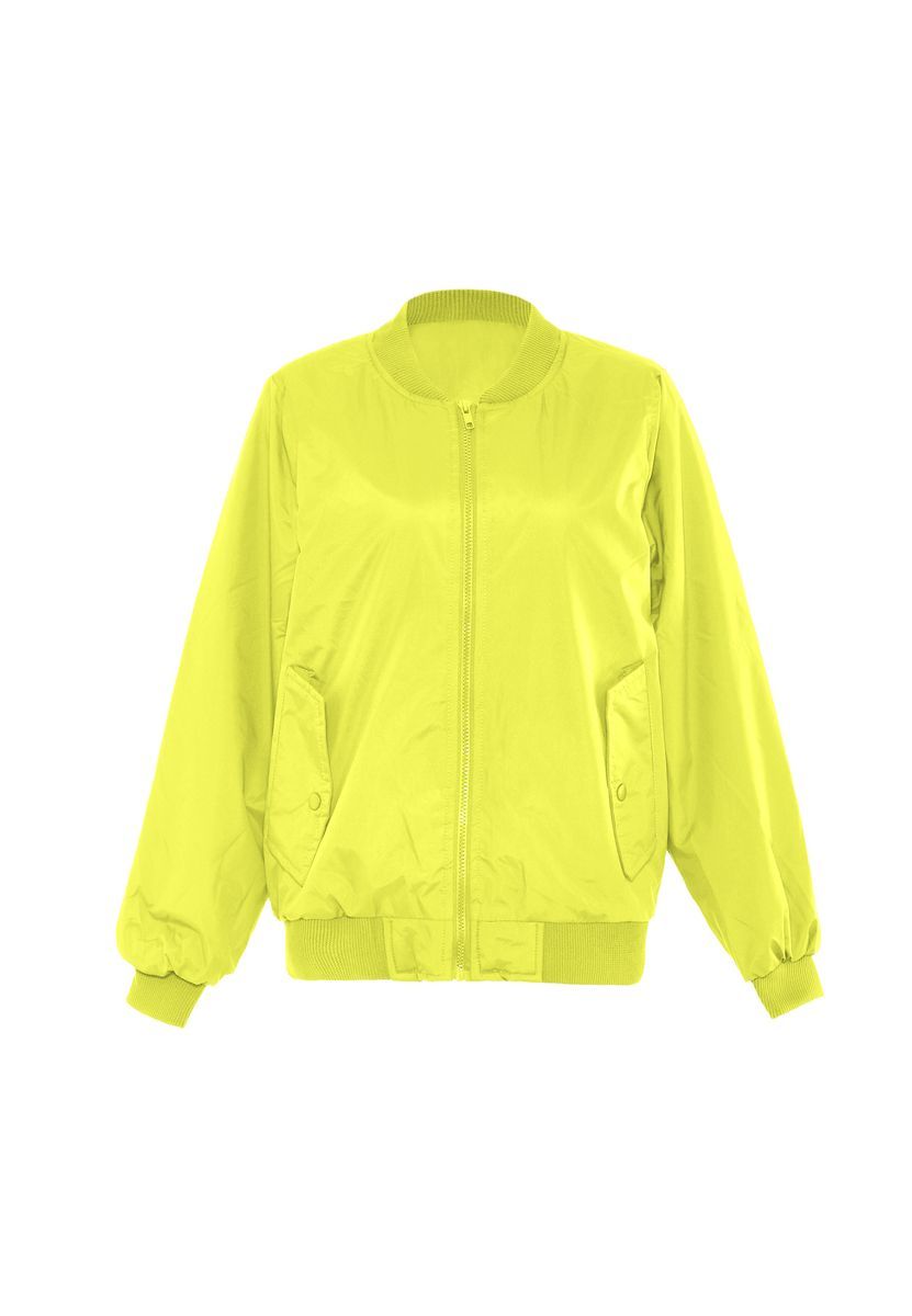 Sportliche Blousonjacke mit Rippstrick