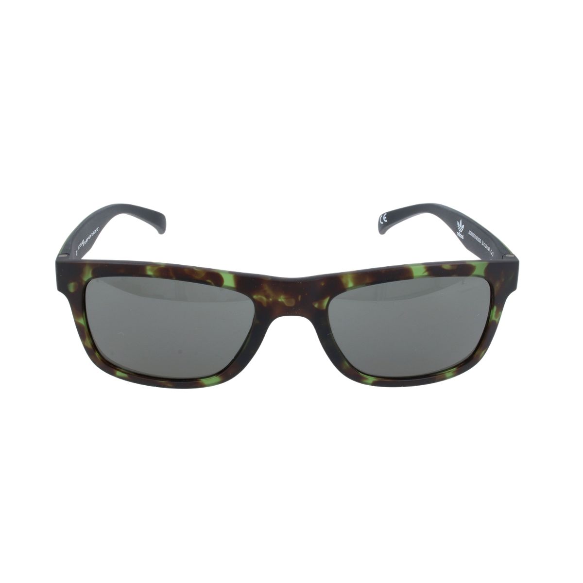 Grüne Sonnenbrille mit Schildpattmuster