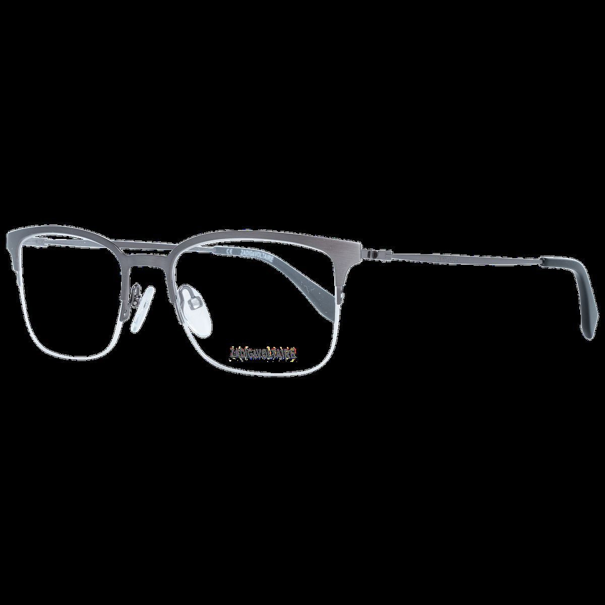 Rechteckige Halbrandbrille in Gunmetal