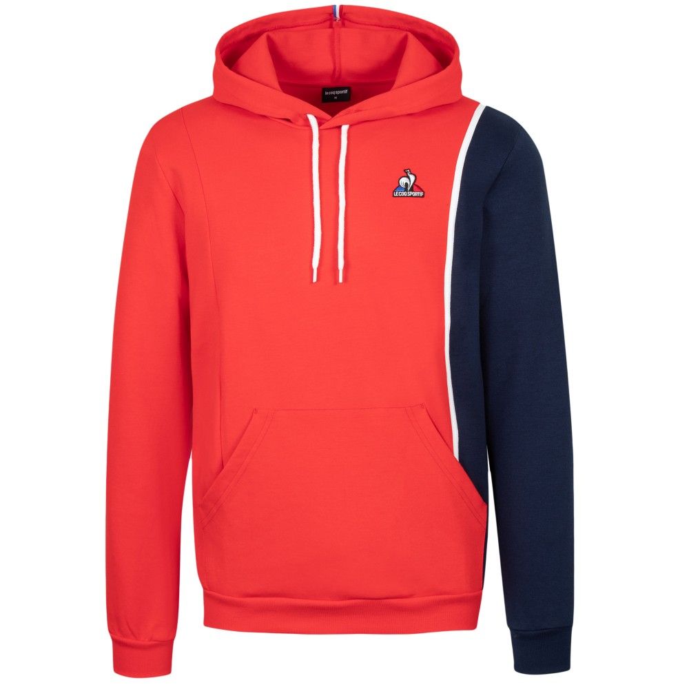 Herren Fleece-Hoodie Sweatshirt mit Farbblock