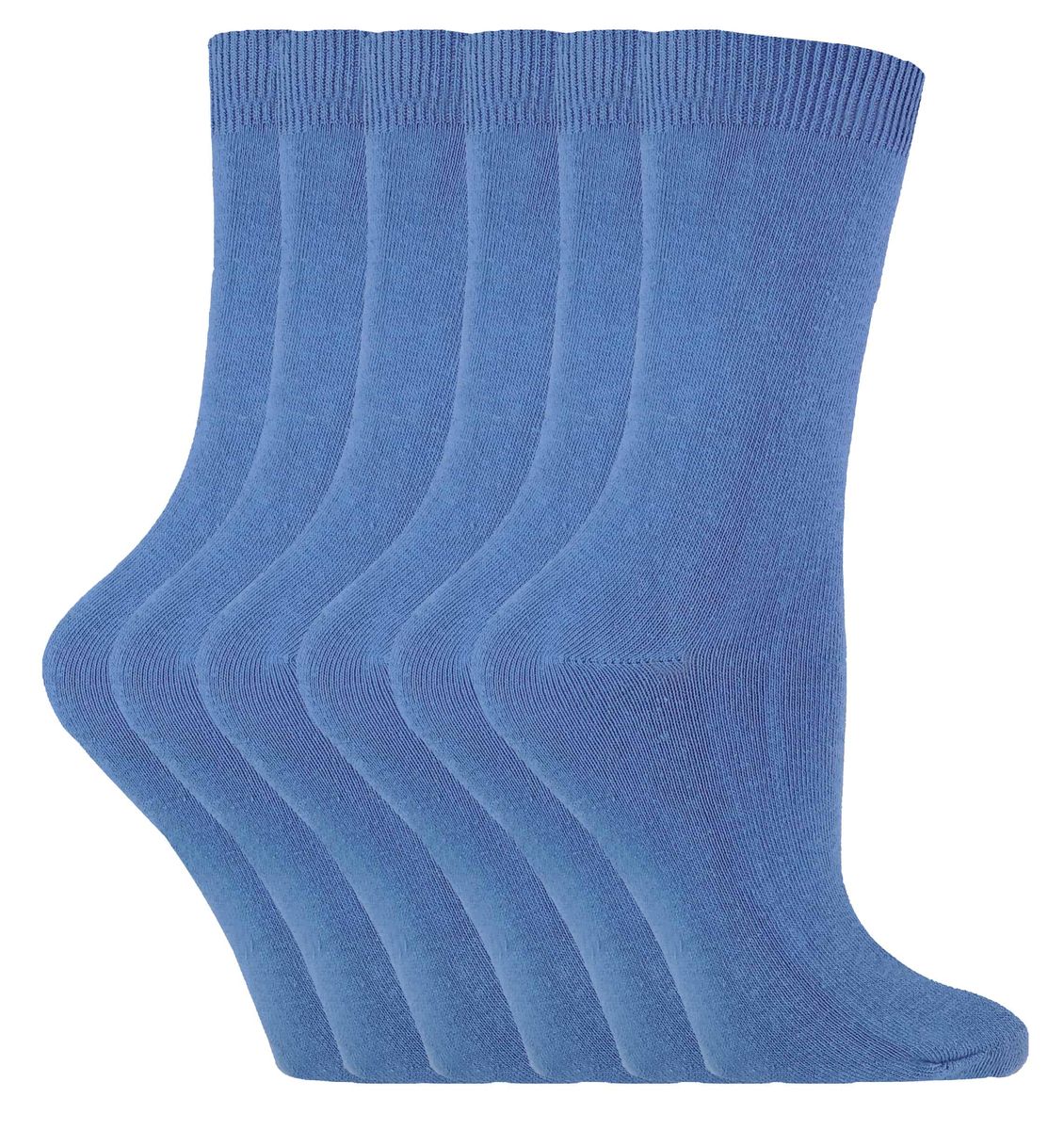 Sock Snob - 6 Paar Damen Socken aus Baumwolle in verschiedenen Farben