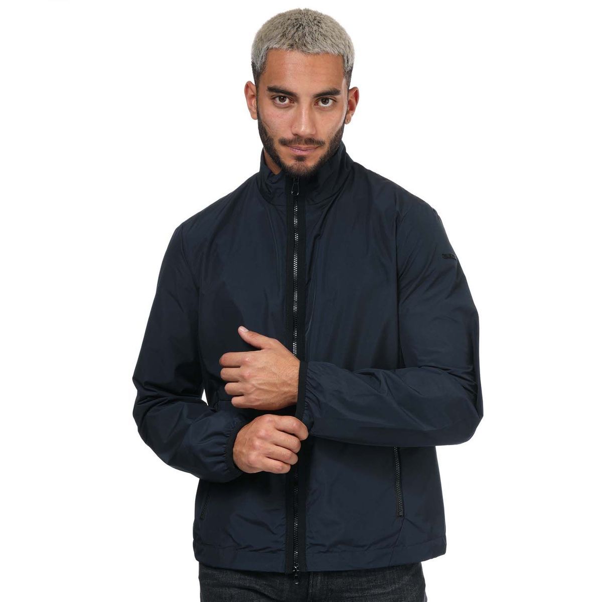 Herren Navy Leichte Jacke
