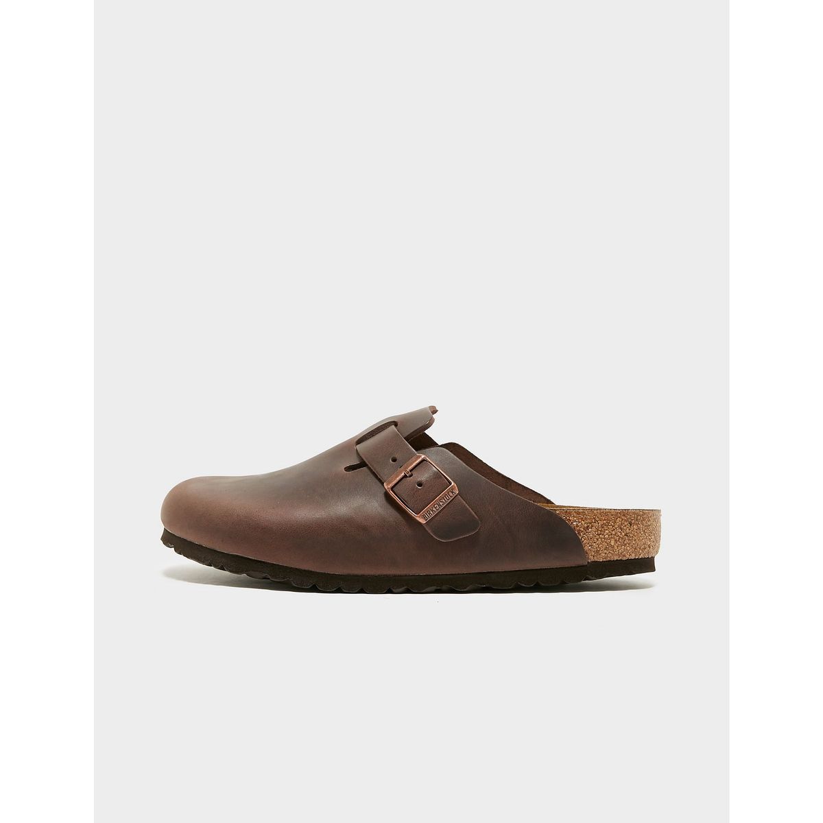 Leder Schlupf Clog Sandale