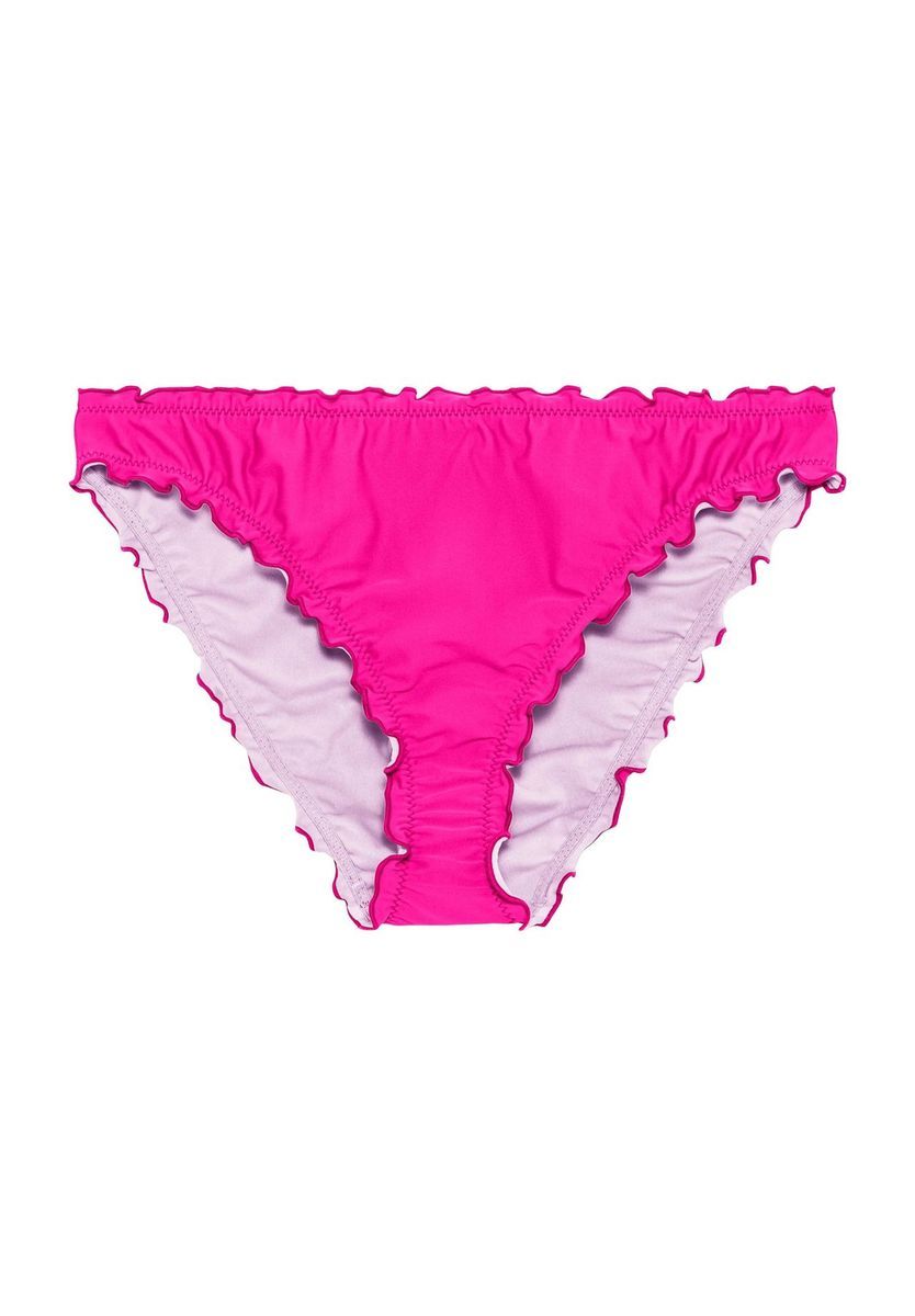 Bikinihose mit Rüschenbesatz
